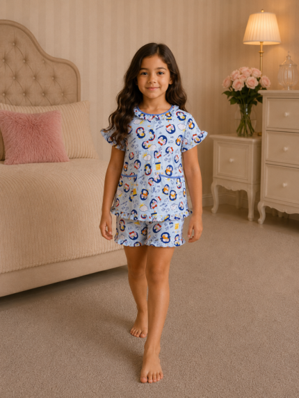 Girls Short Sleeve+Short pants 4-6Y (3A) | MUZELLE