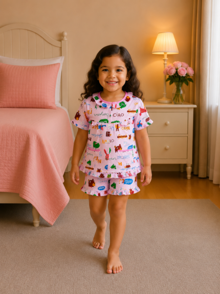Girls Short Sleeve+Short pants 2-3Y (11A) | MUZELLE
