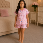 Girls Short Sleeve+Short pants 4-6Y (18A)