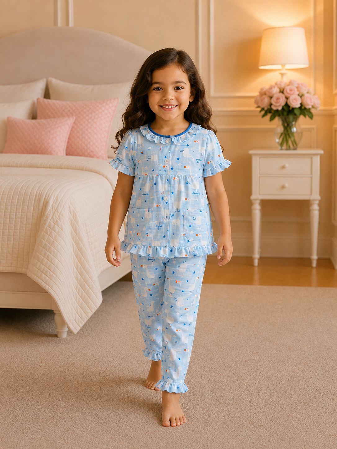 Girls Short Sleeve+Long pants 3-4Y (16A) | MUZELLE