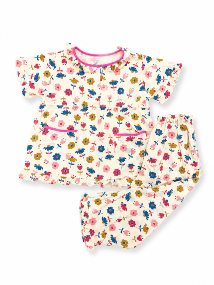 Girls Short Sleeve+Long pants 4-6Y (18A) | MUZELLE