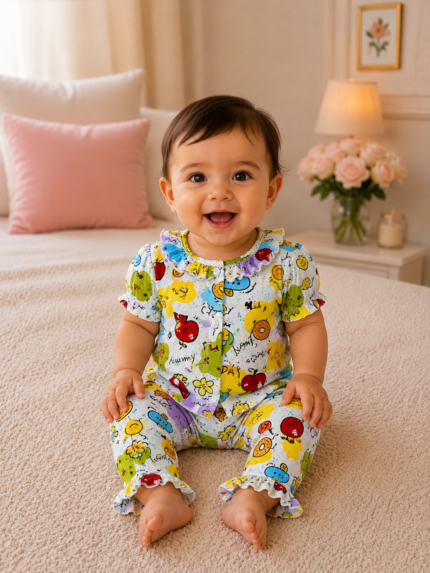Girls Short Sleeve+long pants 6-12M(3A) | MUZELLE