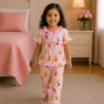 Girls Short Sleeve+Long pants 2-3Y (21A)