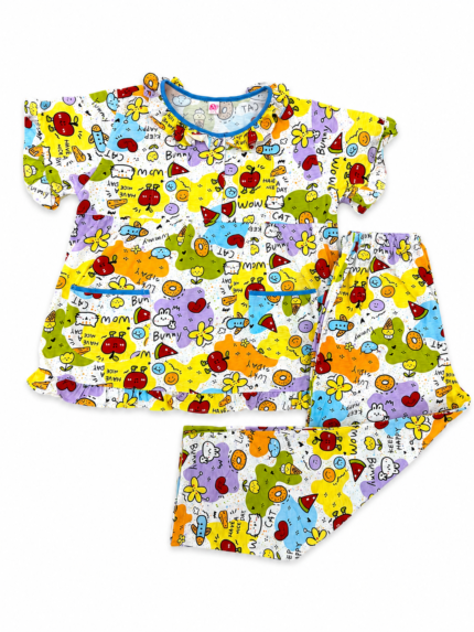 Girls Short Sleeve+Long pants 7-9Y (29A) | MUZELLE