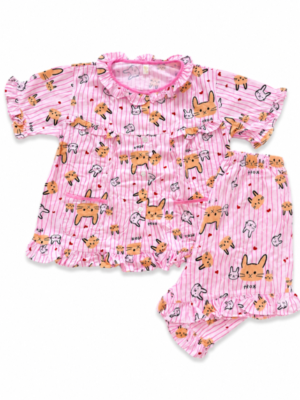 Girls Short Sleeve+Short pants 3-4Y (5A) | MUZELLE
